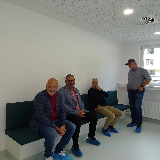 Besichtigung des Aufenthaltsbereiches